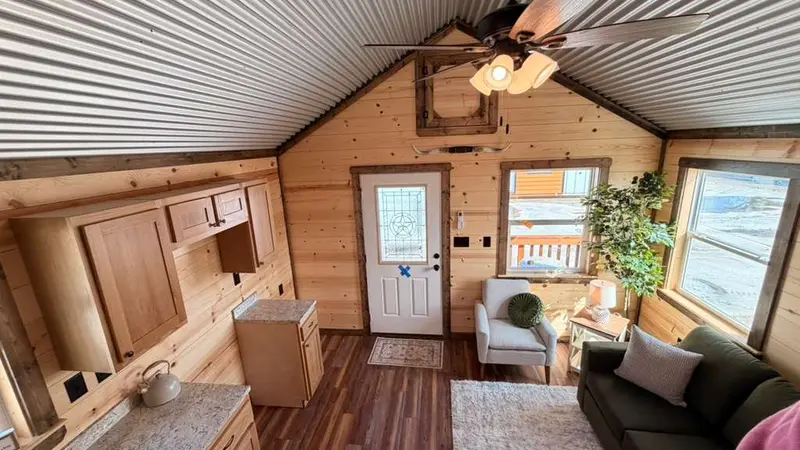 14x28 Tiny Home Porch Cabin