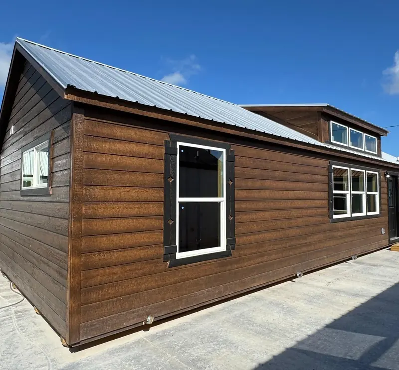 16x44 Tiny Home &ndash; Model 6928, front exterior with dormer