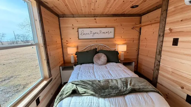 14x28 Tiny Home &ndash; Model 1219, bedroom window