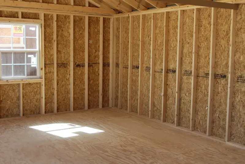 16x24 Cabin Shell, inside corner