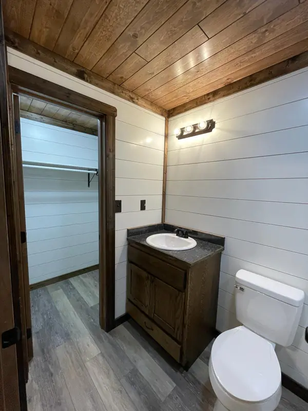 18x48 Tiny Home – Model 8068, closet and vanity