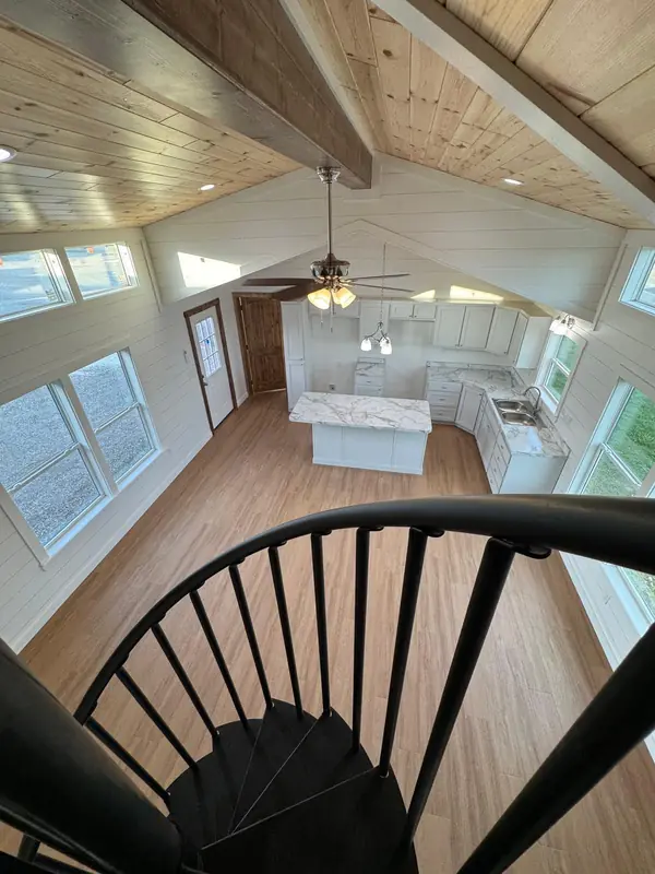 18x54 Tiny Home &ndash; Model 8530, view down from the loft