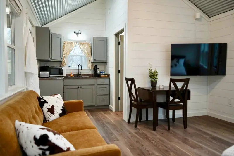 14x24 Tiny Home &ndash; Model 8701, kitchen and dining set