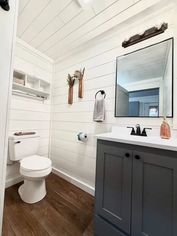 14x24 Tiny Home &ndash; Model 8701, bathroom vanity