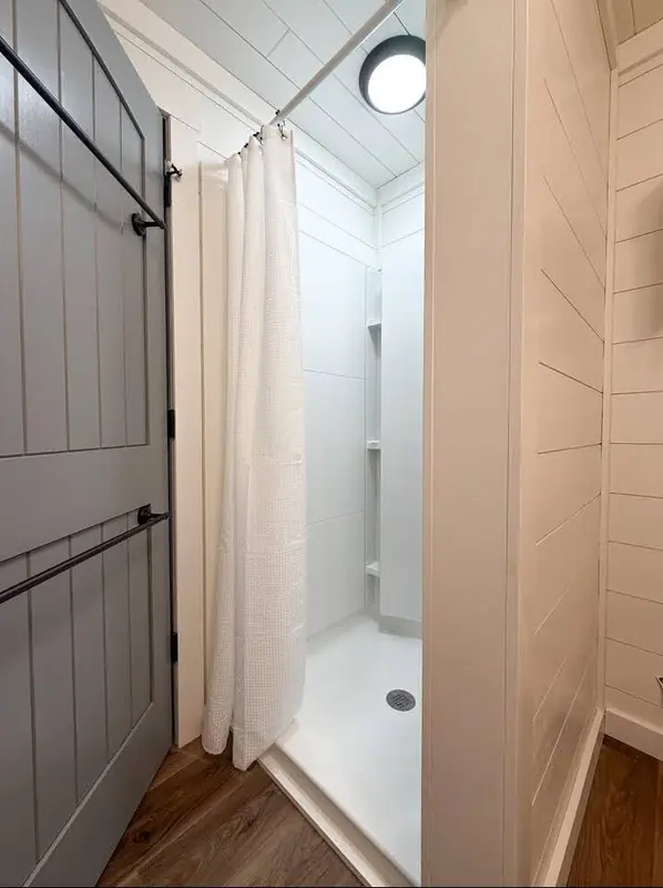 14x24 Tiny Home &ndash; Model 8701, walk-in shower