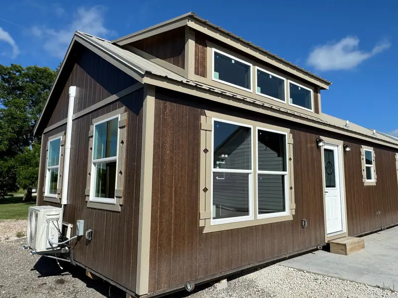 16x38 Tiny Home &ndash; Model 9487, front exterior with dormer