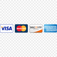 Visa, Mastercard, Discover and American Express